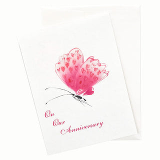 13-07A Butterfly of Love Anniversary Card by Nan Rae