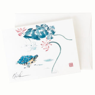 13-47 The Blue Turtle Card © Nan Rae