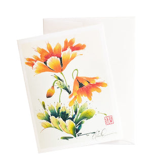 14-11 Orange Folic Card by Nan Rae