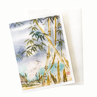 14-62 Master of the Bamboo Grove Card © Nan Rae