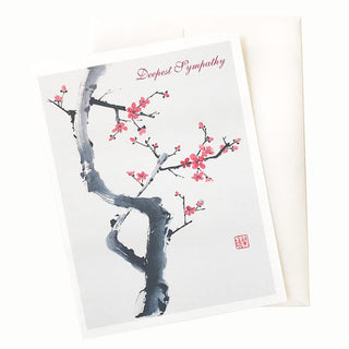 15-13S Gentleman Plum Sympathy Card © Nan Rae