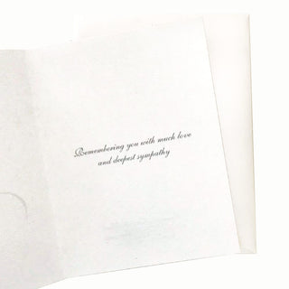 15-53S Ballerina Sympathy Card Inside Message
