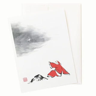 17-54 Santa See the Star Card © Nan Rae