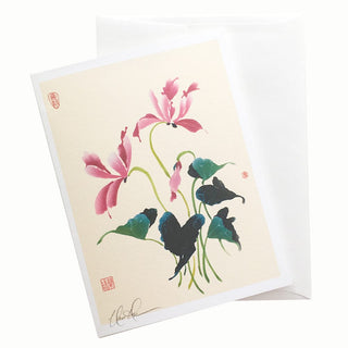 18-15 Cyclamen Card © Nan Rae