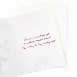 18-15T Cyclamen Thank You Card Inside Message