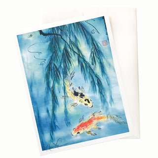 18-19 Golden Koi Card © Nan Rae