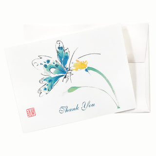 18-38T Butterfly Yum Yum Thank You Card by Nan Rae