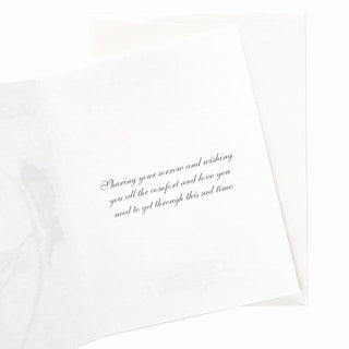 19-06S Shy Sunflower Sympathy Card Message