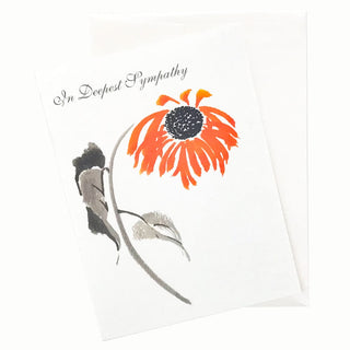 19-06S Shy Sunflower Sympathy Card by Nan Rae