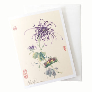 19-15 Spider Mum Card © Nan Rae