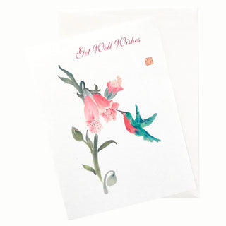 19-26Gw Foxglove Love Get Well Card by Nan Rae