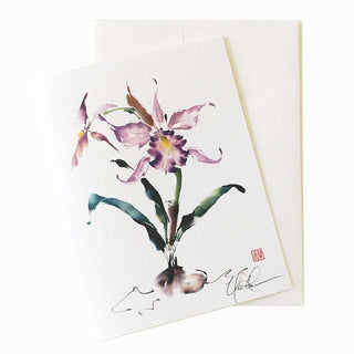 Cattleya Waltz Card by Nan Rae