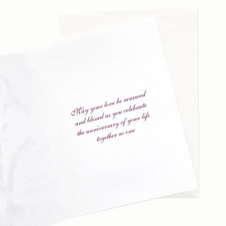 19-28A Cattleya Waltz Anniversary Card Message