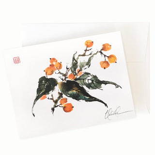 Loquacious Loquat Card by Nan Rae