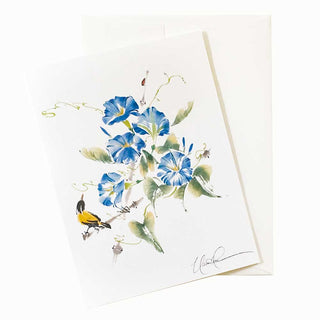 21-02 Morning Glory and Friend Card by Nan Rae