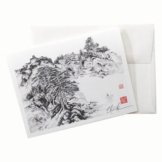 Landscape after Wang Hui, Detail Card © Nan Rae-39