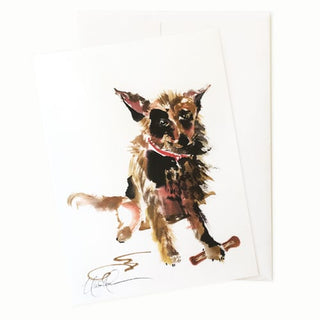 Dog greeting card