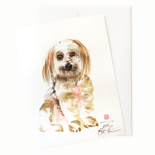 Dog greeting card