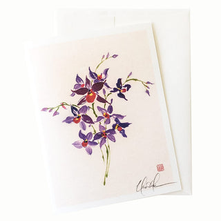 22-17 Dendrobium Orchid Card © Nan Rae