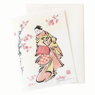 22-57 Cherry Blossom Courtesan Card © Nan Rae