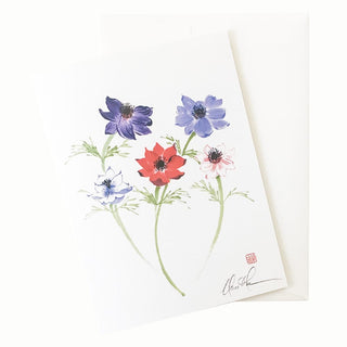 23-11 Anemone Minuet Card © Nan Rae