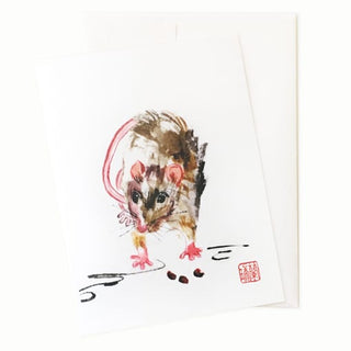 Rat greeting card