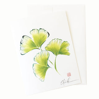 24-03 Ginkgo Spring Card © Nan Rae