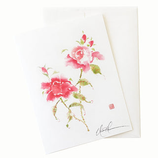24-07 Floral Studies: Rose IV Card © Nan Rae