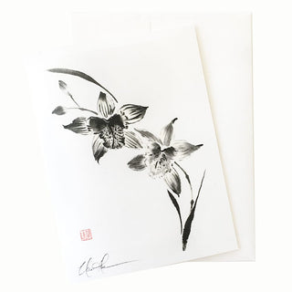 24-13 Cymbidium I Card © Nan Rae