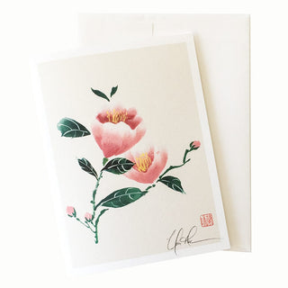 24-17 A Cup of Pink Card © Nan Rae