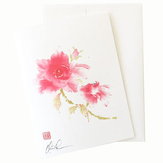 27-01 Floral Studies: Rose I Card © Nan Rae