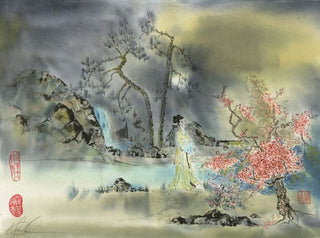 An original landscape painting by Nan Rae