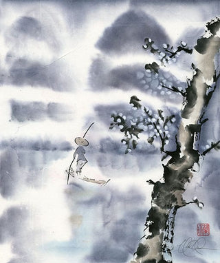 landscape brush painting
