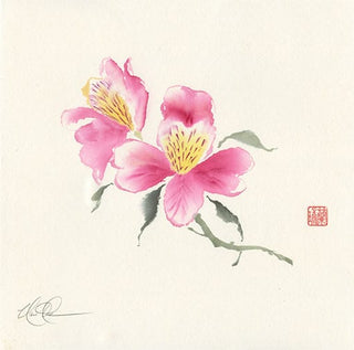 Alstroemarias painting