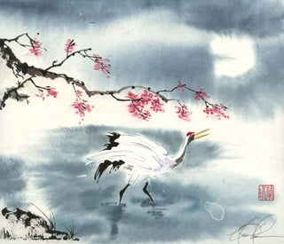 crane painting