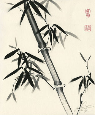 Bamboo painting by Nan Rae