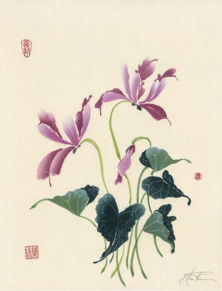 Cyclamen painting