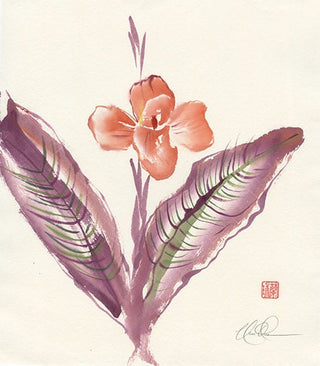 Canna Brush Painting