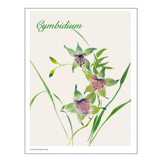 Cymbidium Brush Painting Class Lesson by Nan Rae