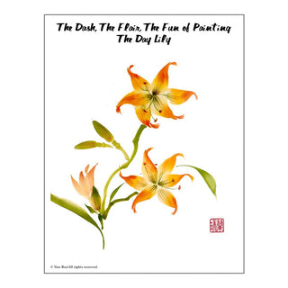 Day Lily Brush Painting Class Lesson by Nan Rae
