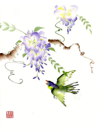 Original Bird painting by Nan Rae