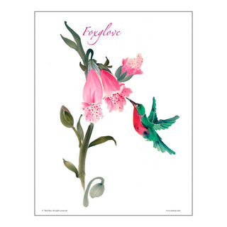 Foxglove Brush Painting Class Lesson by Nan Rae