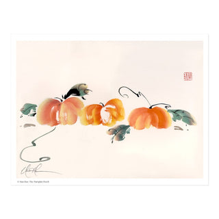 The Pumpkin Patch Print by Nan Rae