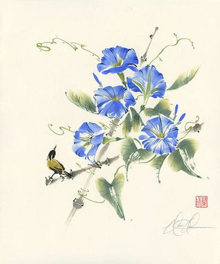 Morning Glory painting