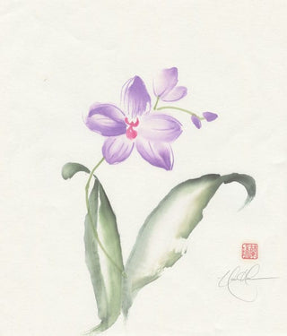 orchid painting
