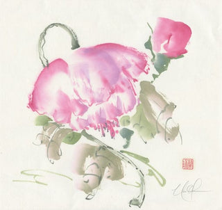 Peony painting