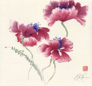 Poppy painting by Nan Rae