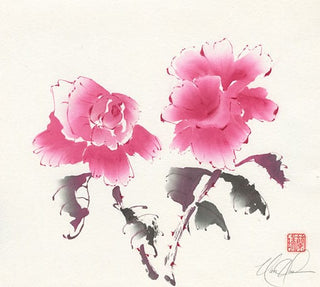 Rose painting by Nan Rae
