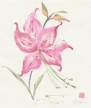tiger lily painting