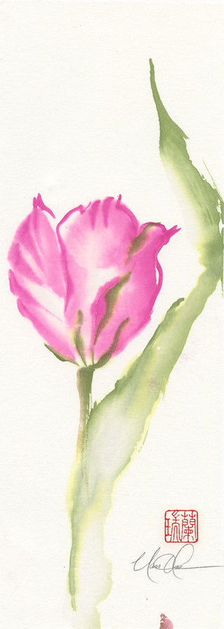 Tulips Brush painting